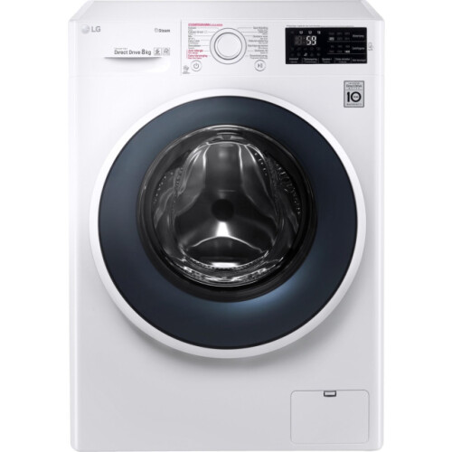 LG FH4J6TS8 - Wasmachine - 8 kg - 1400 tpm - Direct Drive & Steamwash - Wit