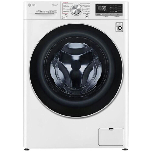 LG GC3V508S1 - Wasmachine - 1400 toeren - 8 kg trommel - AI DD systeem - TurboWash - Smart bediening