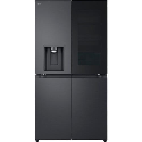 LG GMK961EV3E - Amerikaanse Koelkast - 646 Liter - InstaView - No Frost - Waterdispenser - Essence Black Steel Tweedehands