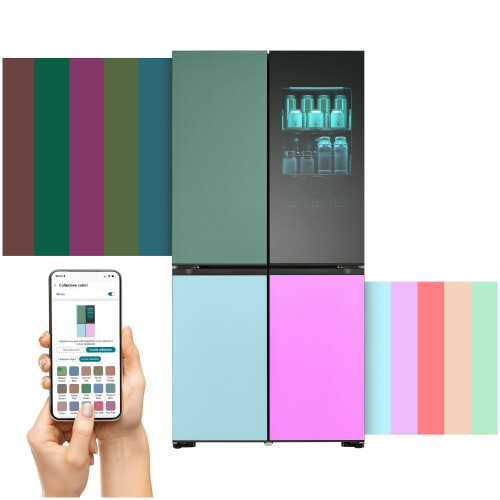 LG GMV960NNME - Amerikaanse koelkast - InstaView MoodUP Bluetooth speaker - 617L Tweedehands