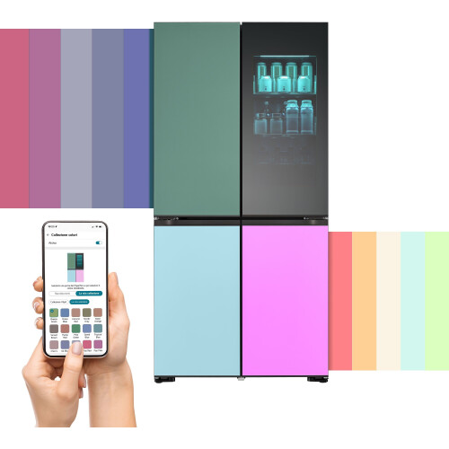 LG GMV960NNME - Koelkast Frans - Vriezer Onder - Energieklasse E - Energieverbruik 320kWh per jaar Tweedehands