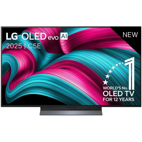 LG OLED evo C5E - Ultra HD TV - 48"- OLED - Zwart