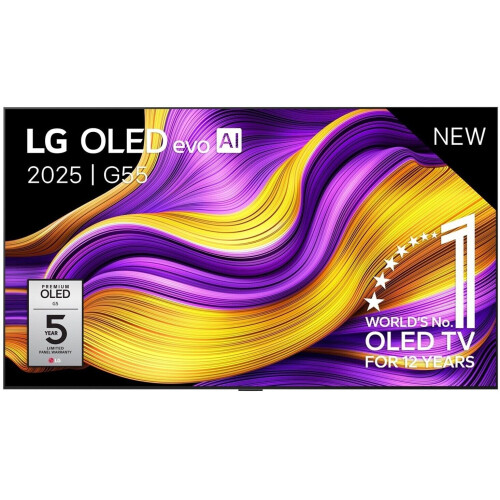 LG OLED evo G55LW - Ultra HD TV - 65" - 4K - Zwart Tweedehands