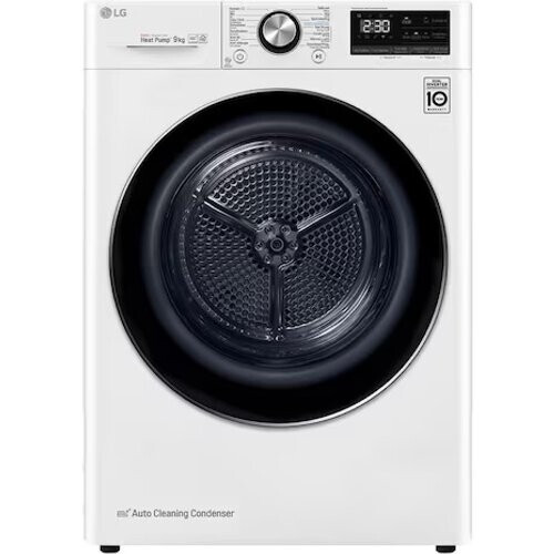 Lg Rc90v9av2w - Warmtepompdroger - 9 Kg - Dual Inverter Heat Pump - 62 Db - Energieklasse A+++ | Nieuw (outlet) Tweedehands