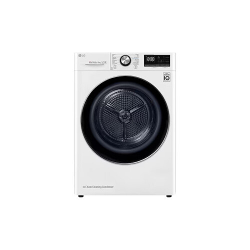 Lg Rc90v9av2w - Warmtepompdroger - 9 Kg - Dual Inverter Heat Pump - 62 Db - Energieklasse A+++ | Nieuw (outlet)