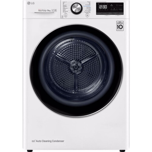 Lg Rc90v9av3q - Warmtepompdroger - 9 Kg - Thinq & Auto Cleaning Condensor - 62 Db - Energieklasse A+++ | Tweedehands (Refurbished)