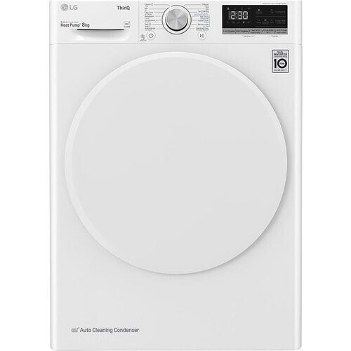 Lg Rh80v5av0n - Warmtepompdroger - 8 Kg - 64 Db - Energieklasse D | Tweedehands (Refurbished) Tweedehands