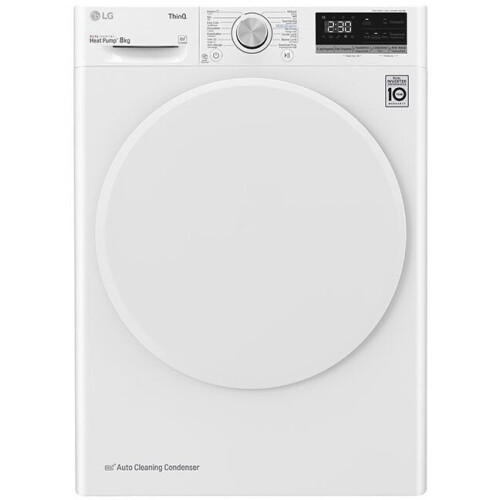 LG RH80V5AV0N - Warmtepompdroger - DUAL Inverter Heat Pump - Wit Tweedehands
