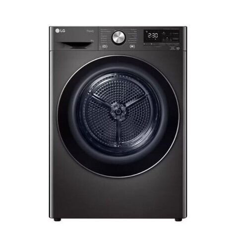 LG RT80V9B - Warmtepompdroger - A+++ 8 KG - Zwart