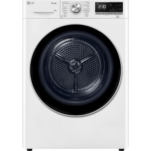 Lg Rt80v9c.bbwqkdg - Warmtepompdroger - 8 Kg - 62 Db - Energieklasse A+++ - Wit | Nieuw (outlet) Tweedehands