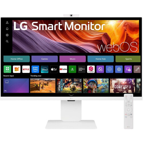 LG Smart 32U850SA-W - 4K Smart Monitor - USB-C 90W - WebOS - Webcam - 32 Inch