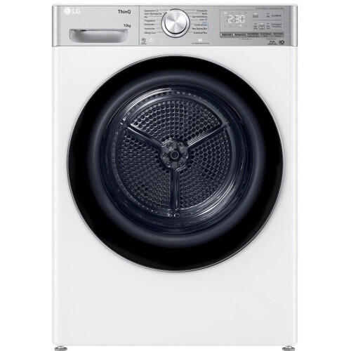 LG Vivace V9A2XT - Warmtepompdroger - 10 kg - Energieklasse C - WiFi - Zelfreinigende Condensor - Wit Tweedehands