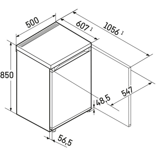 Liebherr RD 1200 Pure - Koelkast - Energieklasse D - Vrijstaand Tweedehands