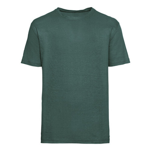 Linnen-jersey T-shirt met ronde hals Tweedehands