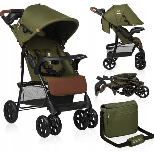 Lionelo Emma Plus - Buggy - Licht en Duurzaam - Verstelbare Rugleuning - XXL Luifel - Grote Mand - Organizer - Schokdempers - 5-Punts Gordel - Tot 15 kg Tweedehands