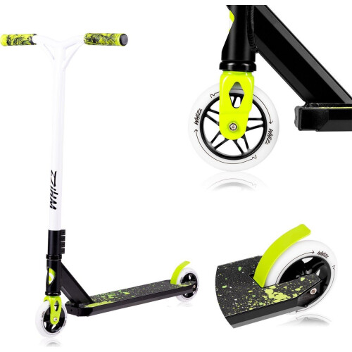 Lionelo Whizz - Stuntstep - 110mm wielen - 100KG - T-bar stuur - Aluminium - voor Jongens en Meisjes