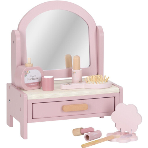 Little Dutch Kaptafel - Hout - Draaiende spiegel - Roze