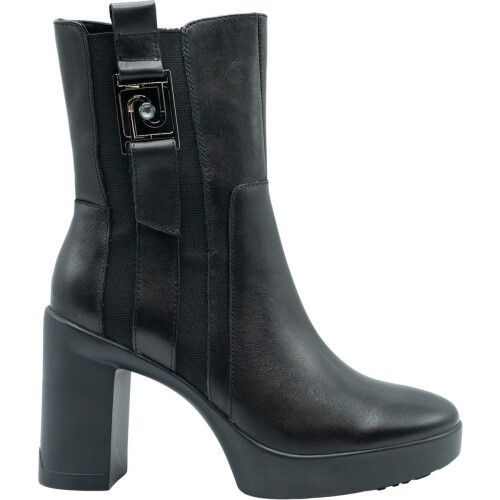 Liu Jo Now 08 - Enkellaarzen - Leren - Zwart - Maat 38