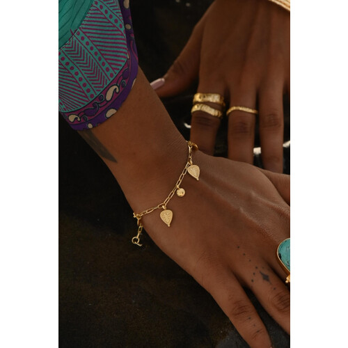 Loft and Daughter dames vegan Armband Baby Tree Of Life Goud Tweedehands