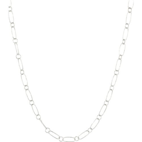 Loft and Daughter dames vegan Delicate Gehamerde Schakelketting Zilver Tweedehands