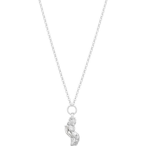 Loft and Daughter dames vegan Ketting Met Shala Hanger Zilver