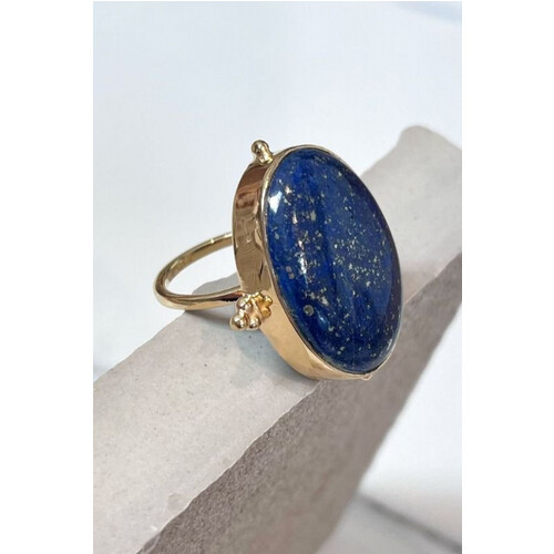 Loft and Daughter dames vegan Ring Anokhi H Lapisblauw Tweedehands