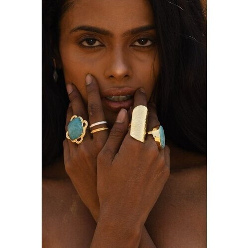 Loft and Daughter dames vegan Skinny Relic Stapelring Zilver