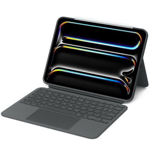 Logitech Combo Touch - Toetsenbordhoes voor iPad Pro 13 inch (M4) - Afneembaar toetsenbord en grote trackpad - Zwart Tweedehands