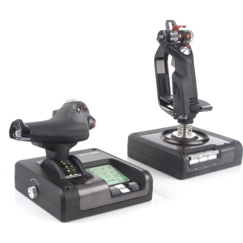 Logitech G Saitek X52 Pro - Flight Control Systeem - Realistische feedback - Zwart