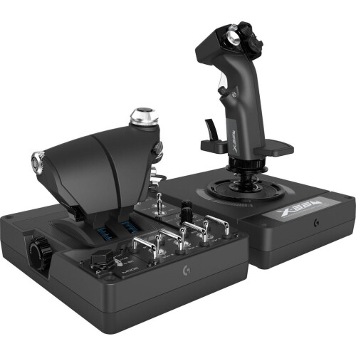Logitech G X56 HOTAS - Flight Joystick - 189 programmeerbare knoppen - Zwart/Grijs