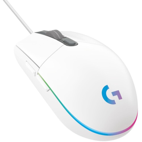 Logitech G203 Lightsync - Bedrade Gaming Muis - 8000dpi - Wit Tweedehands