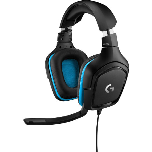 Logitech G432 - Gaming Headset - 7.1 Surround Sound - Blauw Zwart