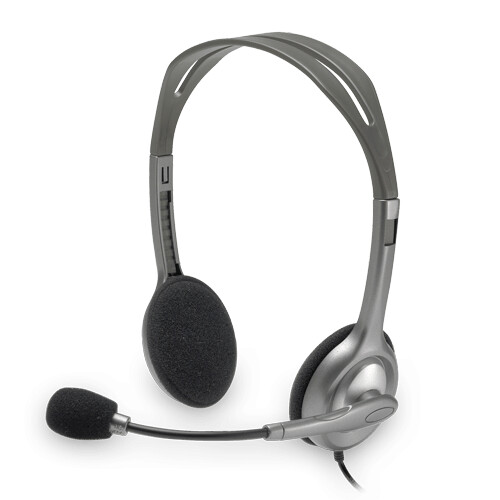 Logitech H110 - Stereo Headset - Ruisonderdrukkende microfoon - Grijs Tweedehands