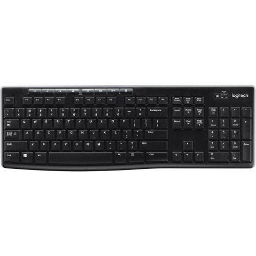 Logitech K270 - Draadloos Toetsenbord - Qwertz DE - Zwart Tweedehands