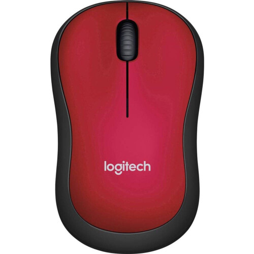 Logitech M185 - Draadloze Muis - 12 maanden batterijduur - Rood Tweedehands