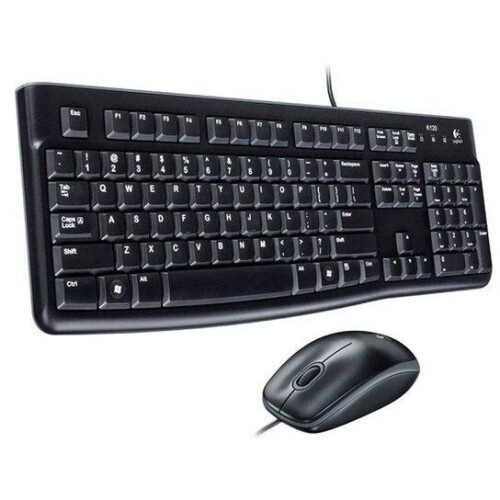 Logitech MK120 - Toetsenbord en Muis - Morsbestendig - Qwerty EU Tweedehands