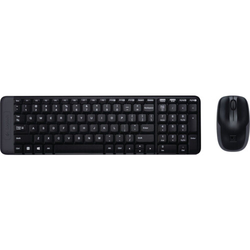 Logitech MK220 - Draadloos Toetsenbord en Muis - USB-dongle - Zwart Tweedehands