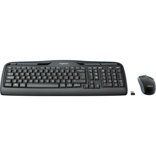 Logitech MK330 - Draadloos Toetsenbord RF - 11 Sneltoetsen - QWERTZ Duits - Zwart Tweedehands