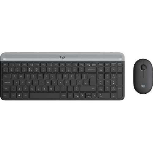 Logitech MK470 - Draadloos Toetsenbord en Muis - QWERTZ DE - Grafiet Tweedehands