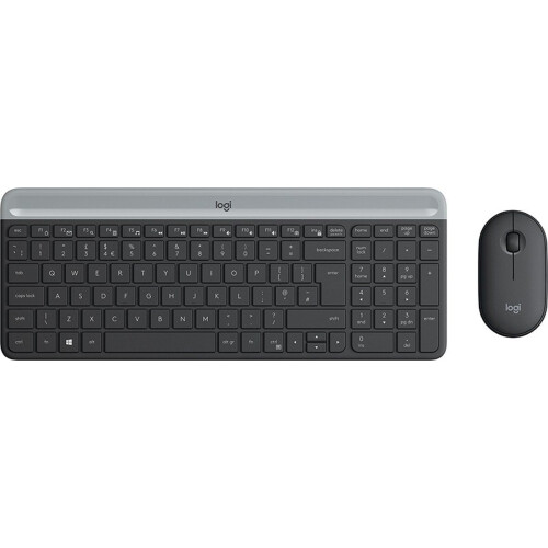 Logitech MK470 - Draadloze Desktopset - Azerty FR - Grafiet Tweedehands