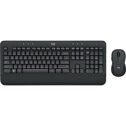 Logitech MK545 Advanced - Draadloos Toetsenbord met Muis - Qwerty UK - Zwart
