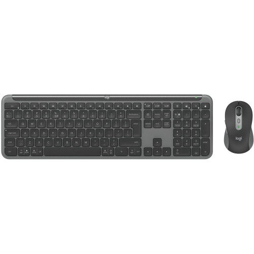Logitech MK950 - Draadloze Toetsenbord en Muis Combo - Stille ervaring - Grafiet Tweedehands