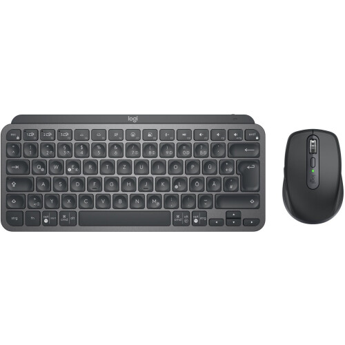 Logitech MX Keys Mini Combo - Draadloos Toetsenbord QWERTZ DE - Inclusief Muis - Grafiet
