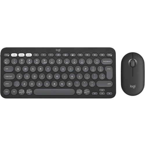 Logitech Pebble 2 Combo - Draadloos Toetsenbord en Muis - Qwerty US - Grafiet Tweedehands