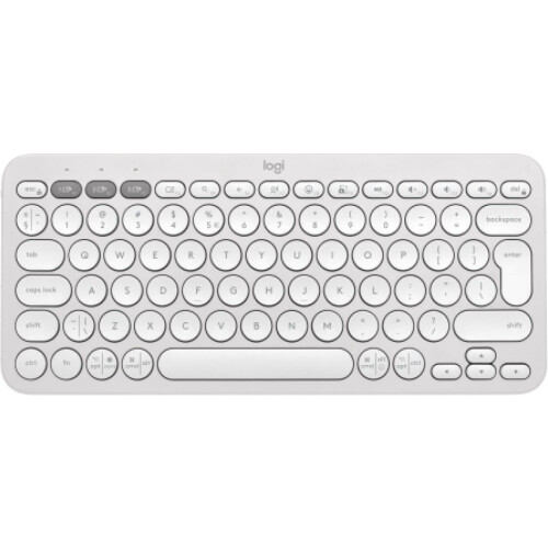 Logitech Pebble Keys 2 K380s - Draadloos Toetsenbord - Bluetooth - Tonal White Tweedehands