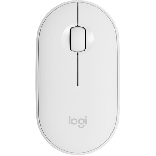Logitech Pebble M350 - Draadloze muis - Stil klikken - Wit