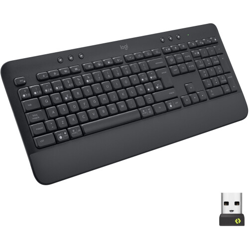 Logitech Signature K650 - Draadloos Toetsenbord - 36 maanden batterijduur - Grafiet Tweedehands