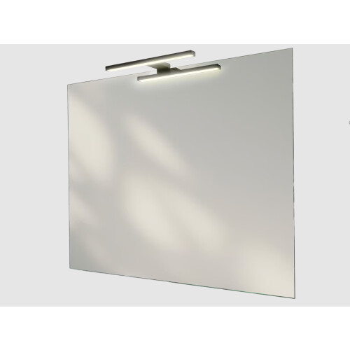 LoooX Luxe Badkamerspiegel - 80 x 65 cm - LED Licht - Zwart Tweedehands