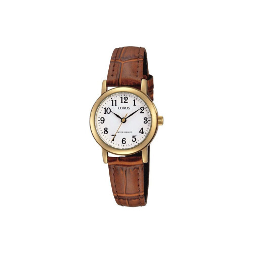 Lorus RRS18VX9 - Dames Horloge - 26 mm - Bruin Leder