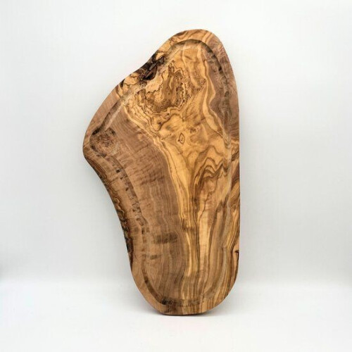 LOT by nature Olijfhouten Snijplank - Keukenaccessoire - 40 Centimeter met Sapgeul - houten Tweedehands